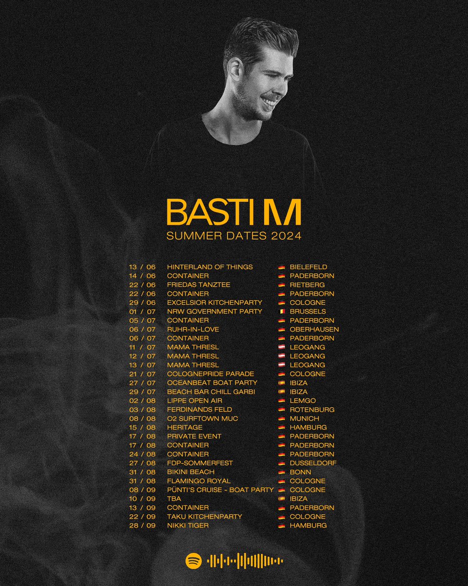 An amazing summer slowly comes to an end... where will I see you in the next couple of weeks? 🤗 #tourdates #housemusicdj #djbastim