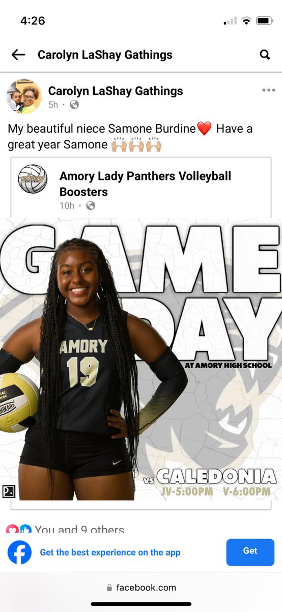 SamoneBurdine's tweet photo. ⚡️U👀IT⚡️@LadyPantherVol1 🏐@AmoryHighSchool #AmoryStrong #PantherProud Black&Gold 🖤💛 https://t.co/fwTQt1jBhw