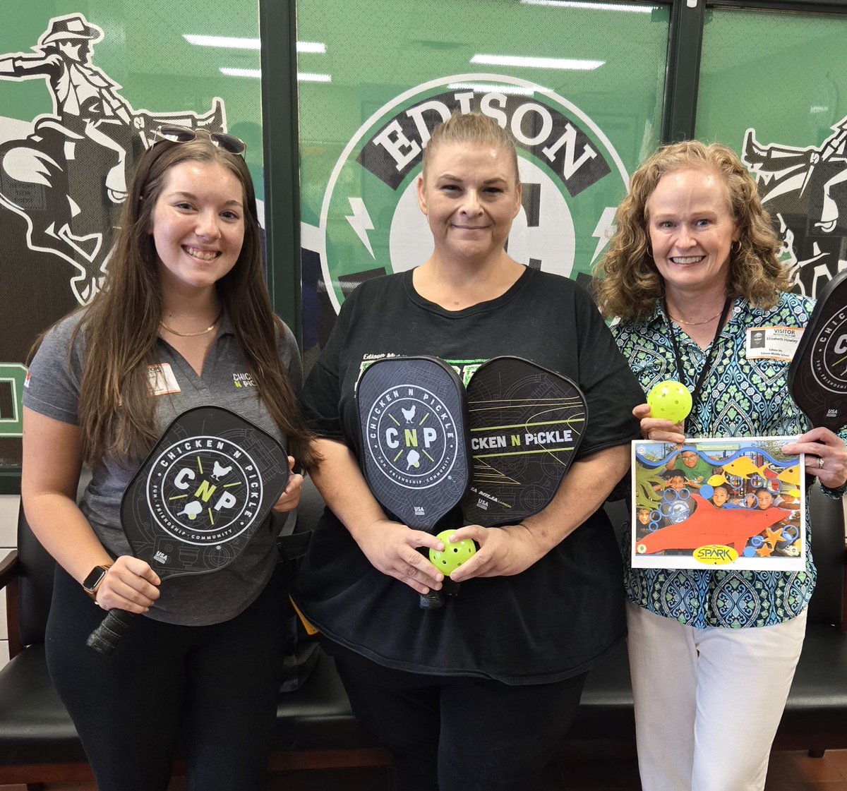 Edison MS Ranger Athletics (@edisonms_sports) on Twitter photo Thank you, Kiry <a href="/ChickenNPickle/">Chicken N Pickle®</a> for your gracious pickle ball equipment donation for our court in the <a href="/SPARK_Houston/">SPARK</a> Park. Thank you Elizabeth, for connecting us! <a href="/MrGuzmanHISD/">Johnatan Guzman</a> <a href="/MsWebb1/">Coach Webb</a> Thank you, Kiry <a href="/ChickenNPickle/">Chicken N Pickle®</a> for your gracious pickle ball equipment donation for our court in the <a href="/SPARK_Houston/">SPARK</a> Park. Thank you Elizabeth, for connecting us! <a href="/MrGuzmanHISD/">Johnatan Guzman</a> <a href="/MsWebb1/">Coach Webb</a>