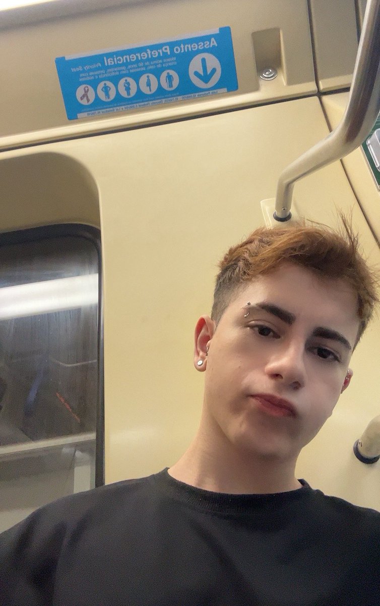 antes de entrar no metrô ouvi um velho fzd piadinha homofóbica entrei primeiro e peguei o único assento livre e ele foi a viagem toda em pé