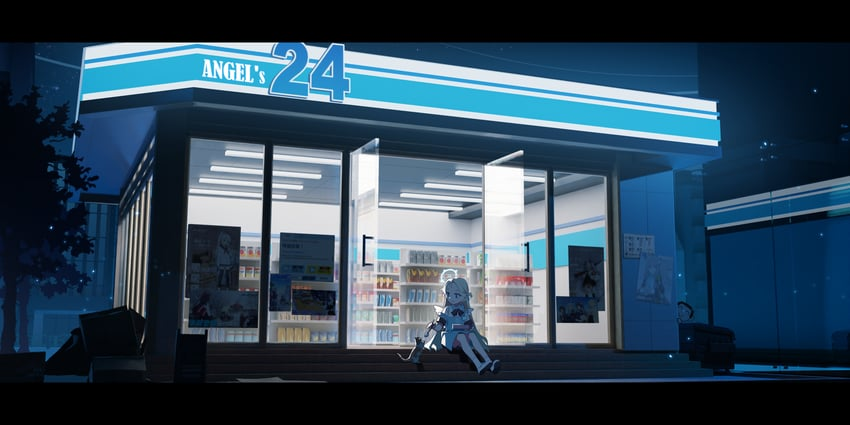 ShyShopKeeper's tweet photo. She's currently taking a break as there's not many customers around. https://t.co/q0QJzK7B0U
