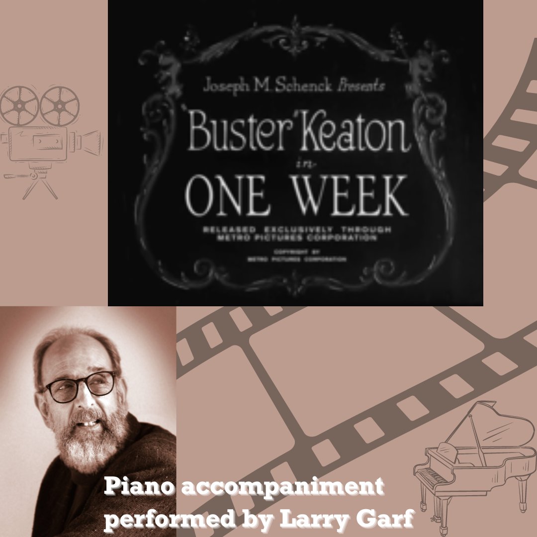 AltadenaLibrary's tweet image. Sit back, relax, and get ready to take it back in time with a showing of the 1920 silent film One Week, paired with live piano accompaniment by Larry Garf!

Join us in the Main Library Community Room on Saturday, 8/24 from 2-4pm.

#AltadenaLibrary #Altadena #library #BusterKeaton