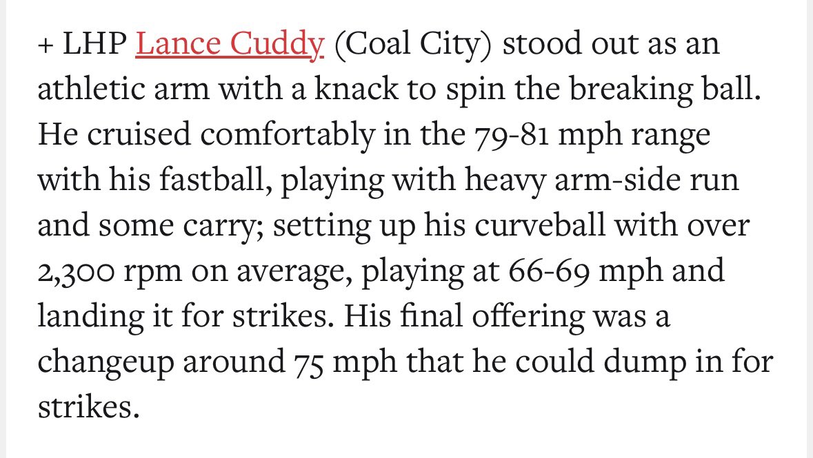 Thank you for the write up!
<a href="/PrepBaseballIL/">Prep Baseball Illinois</a>