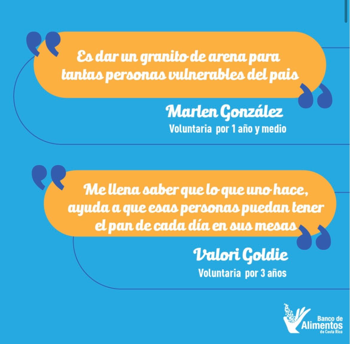 Únete a la lucha contra el hambre a través del voluntariado corporativo, aprende más sobre nuestra organización e impacta positivamente a las personas en vulnerabilidad social y pobreza. 🤝✨
Más información: voluntariado@bancodealimentos.or.cr
