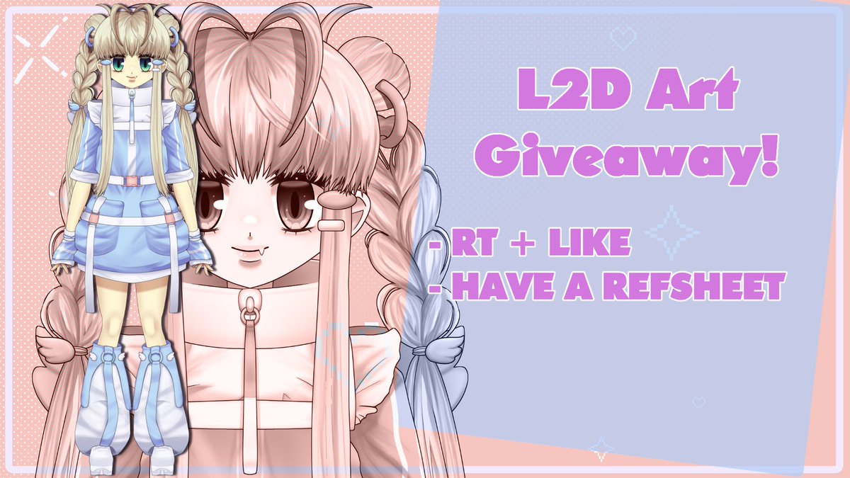 ✨ Giveaway time

I'll be making one Live2D model ready for rigging for one lucky winner of a character of their choice!

- To enter -
 
✨Follow <a href="/IkkeZen/">Zen 🐺</a> (optional)
✨RT + Like the post

✨New followers are welcome
✨Giveaway accounts are not

-Ends 13th of September 6PM CEST-