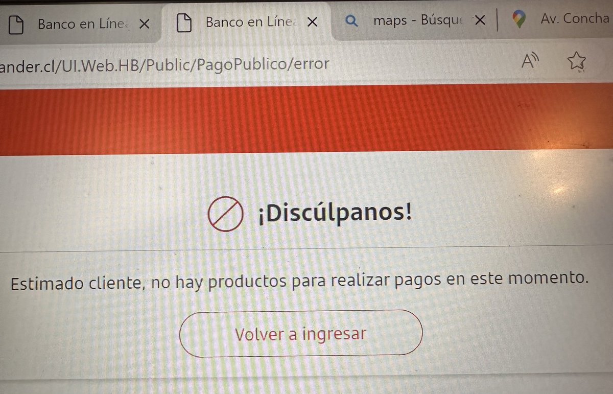 Gonzalo_vtec's tweet photo. @santanderchile @SERNAC @RECLAMO_CHILE  banco santander: me migración al sitio nuevo sin previo aviso y desde esta semana no he podido pagar mi hipotecario y no me dan solución alguna y ya el próximo lunes me cobrarán intereses de 20lks x su error https://t.co/LXo62xbs8b