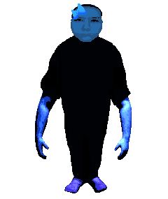 mothfolder's tweet image. I forgot I had a dream where there was a blue garn named Vanessa and the green one was jist named Shit due to a community poll and they looked like this