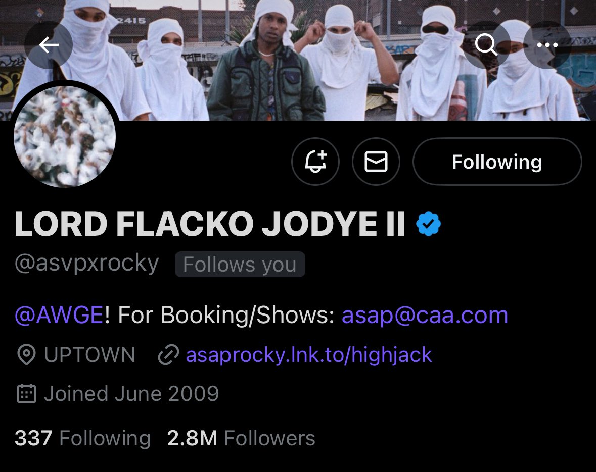 flackospalace's tweet image. YO WTF ROCKY JUST FOLLOWED ME BACK THIS IS CRAZY?? ππππ