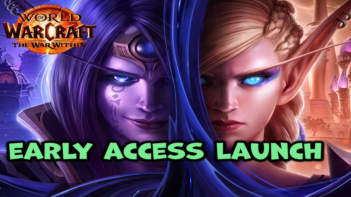 The War Within Early Access has begun :) I am live over on twitch and youtube playing it !  #WarWithin #worldofwarcraft
