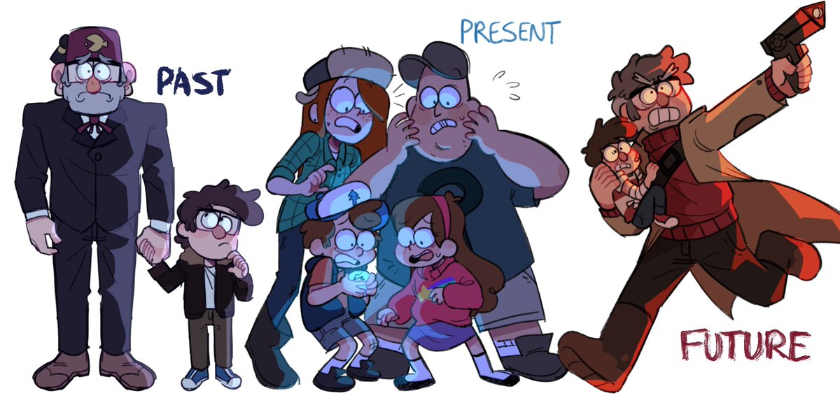 sickoblitz's tweet photo. gravity falls au where blendin didnt get his position back, and due to a mishap, sends the wrong twins back and forward in time (1/6)
#GravityFalls https://t.co/tVw2VlPI3r