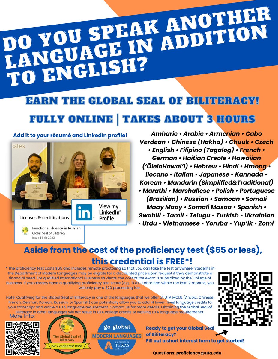 UTA Department of Modern Languages (@utamodlangs) on Twitter photo 