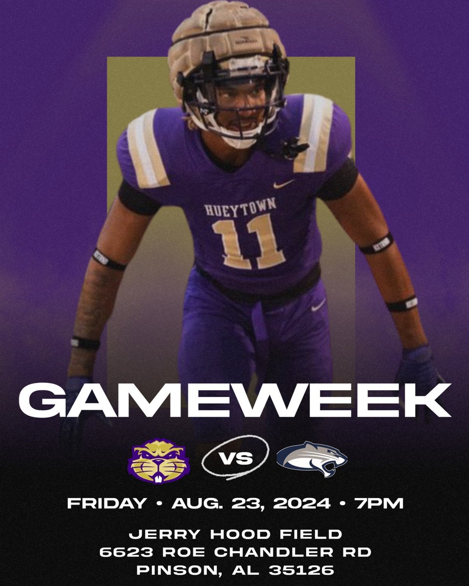 Gopher Nation, it’s finally GAME WEEK! 

Travel with us this Friday as we kick off our season on the road! 

📅 : August 23, 2024
⏰ : 7:00 pm
🆚 : Clay-Chalkville Cougars 
📍 : Jerry Hood Stadium