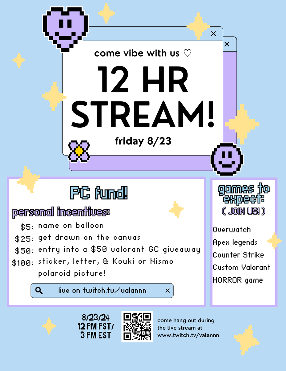 Valannnnn's tweet photo. ♡ TOMORROW ♡ Spending the day with the best community on twitch! 

All support/retweets are much appreciated! Hope to see you there✨ https://t.co/uMY4tpPu09