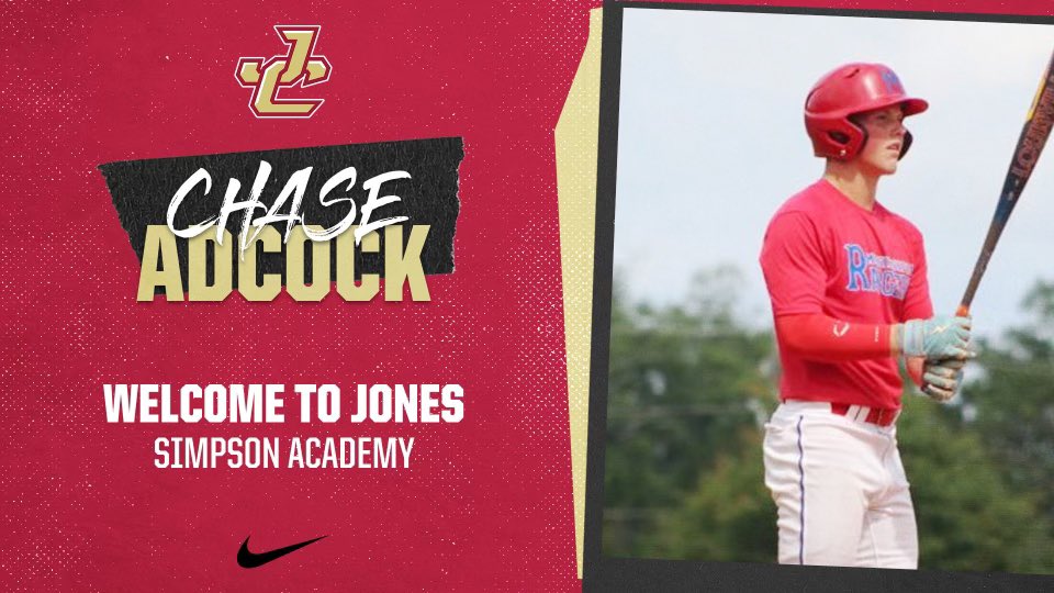 Chase Adcock (@chaseadcock1) on Twitter photo After a great visit and conversation with <a href="/Coach_Thig/">Wes Thigpen</a> , I’m honored to have received an offer from <a href="/JC_BobcatsBB/">Jones College Baseball</a> !!
<a href="/JP_made_it/">Jonathan Parker</a> <a href="/JC_Bobcats/">Jones College Athletics</a> <a href="/Ms_Rangers/">MS Rangers Baseball</a> <a href="/SCACougarSports/">Simpson Athletics</a> <a href="/KeithCase16/">Keith Case</a> <a href="/LAdcock5/">Landry Adcock</a> After a great visit and conversation with <a href="/Coach_Thig/">Wes Thigpen</a> , I’m honored to have received an offer from <a href="/JC_BobcatsBB/">Jones College Baseball</a> !!
<a href="/JP_made_it/">Jonathan Parker</a> <a href="/JC_Bobcats/">Jones College Athletics</a> <a href="/Ms_Rangers/">MS Rangers Baseball</a> <a href="/SCACougarSports/">Simpson Athletics</a> <a href="/KeithCase16/">Keith Case</a> <a href="/LAdcock5/">Landry Adcock</a>