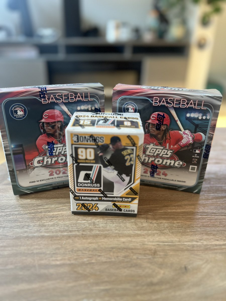 CollectorsCove_'s tweet image. Just got back from a Walmart run, and we’re about to rip into two 2024 Topps Chrome Monster Boxes plus our very first 2024 Panini Donruss! 🔥 Stay tuned to see if we pull any Bazoongas! 💥 #WalmartFinds #ToppsChrome #PaniniDonruss #CardBreak #BaseballCards #SportsCards…