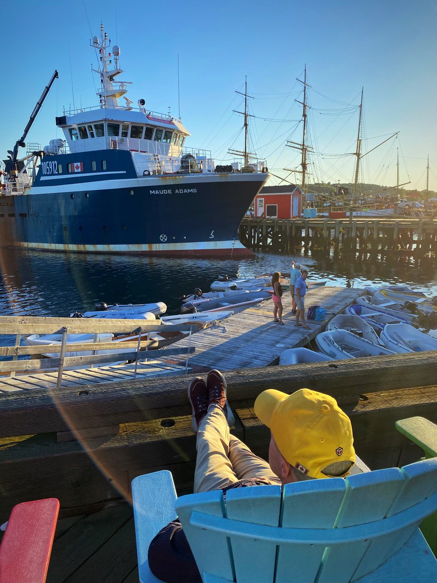 A walk along Lunenburg’s waterfront after dinner. The <a href="/picton_castle/">Picton Castle</a> was in port.

#RoadTrip #Lunenburg #waterfront @TownLunenburgNS #NovaScotia <a href="/VisitNovaScotia/">Visit Nova Scotia</a> #PictonCastle #TallShips