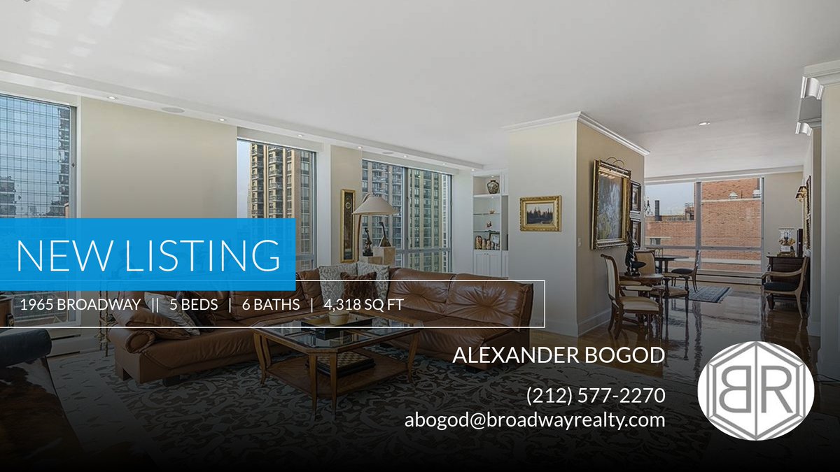 1965 Broadway 5 bdrm 4.5 bath w/view of Lincoln Center homeforsale.at/1965_BROADWAY_…