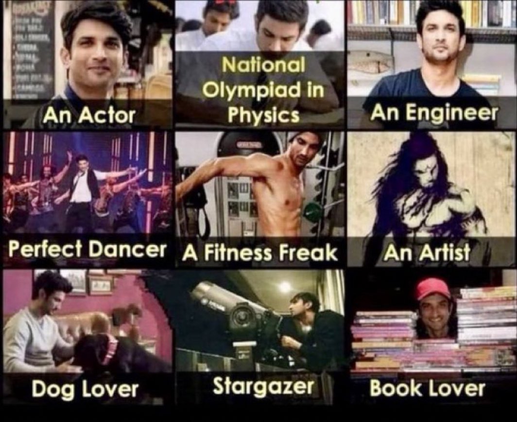 itsPPP4747's tweet photo. Confident,smart,fearless,talented, handsome
Thats our #SushantSinghRajput𓃵 

NOT "depressêd,mentally ill,d*ug addict"

SSR Denied Basic Dignity
It’s high time you set this record straight,  @CBIHeadquarters .@PMOIndia

.@itsSSR was only 34 whose life was  ruthlessly taken away�� https://t.co/uxf0iCnc9p