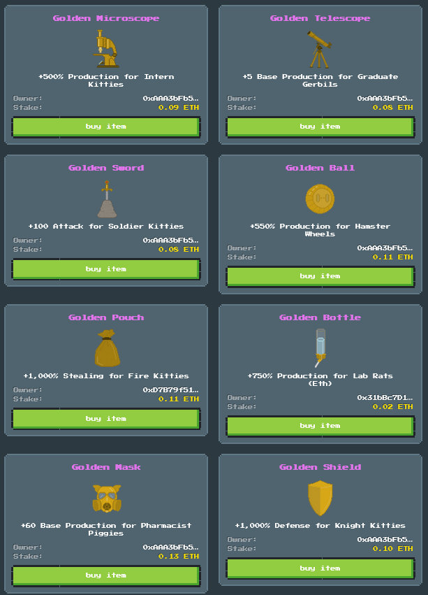 Total Goo Domination 🏭

Player 0xAAA now holds almost all the unique items, thats alot of $GOO 🧪

You earn <a href="/blast/">Blast</a> points whilst you hold the powerful items!

📑 blastgoo.com 👈👈 PLAY NOW
