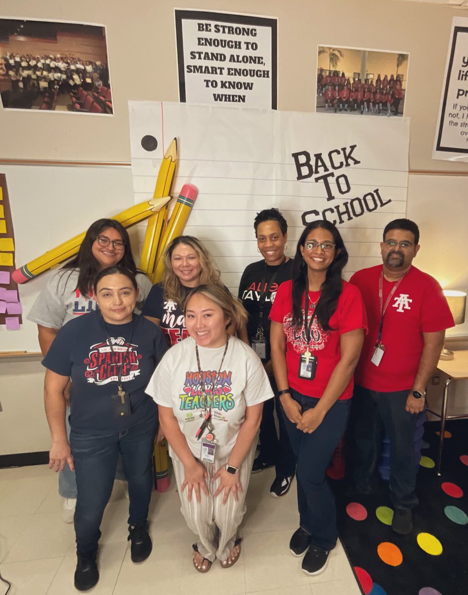 The BEST Algebra I Team <a href="/ATaylorHS/">Alief Taylor High School</a> are ready to continue to ROCK this school year!! We started mathing Day 1!! Love my team!!!!!