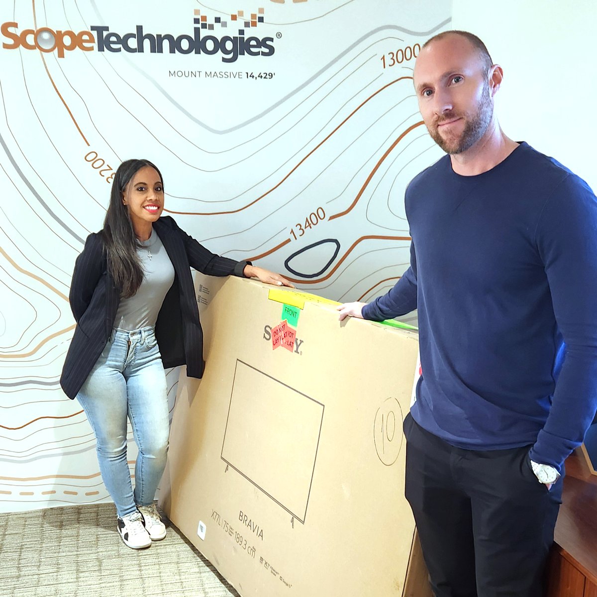 MyScopeTech's tweet photo. For the win! We had a great time celebrating our rockstar sales team members recognized this week for most new memberships sold (fun fact: they were both born in Ohio) and winners of the money bag promo followed up by a night out on the town. Congrats, everyone!
#TeamScope https://t.co/cvegxLUWg7