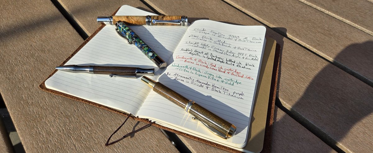 ScttrdMindPens's tweet image. Every pen from Scattered Mind Pens is compatible with a wide variety of commonly found inks, so you can easily refill and customize your writing experience long after you've purchased your pen. Choose your ink, color, and nib size to make it your very own! 

#pens #penaddict