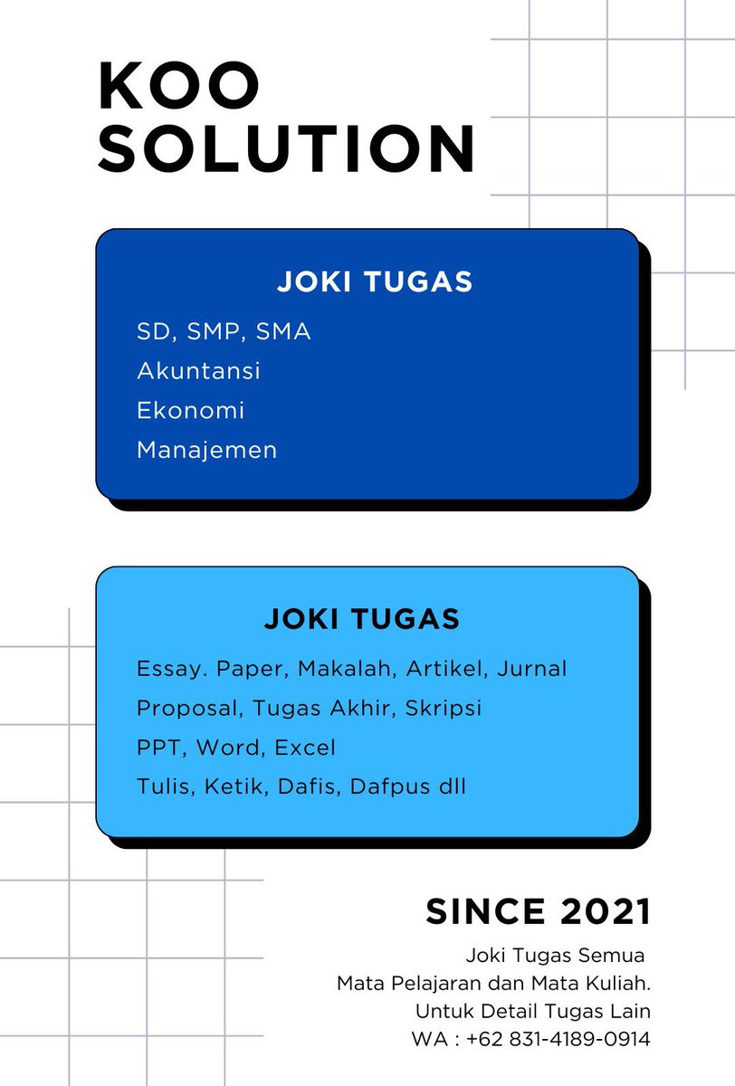 byKoo | JOKI TUGAS & SKRIPSI tweet media