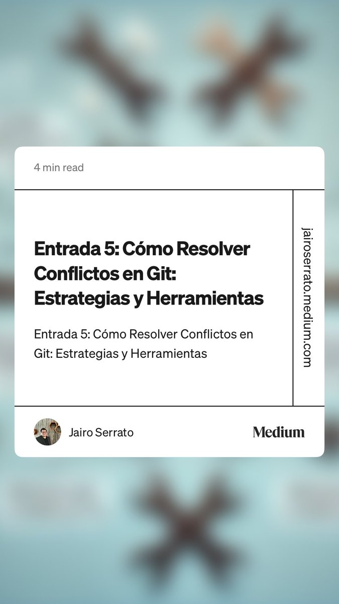 TechDevOpsAgora's tweet image. Nuevo artículo en el blog!!
🛠️ **¿Te has encontrado con conflictos en Git?** No dejes que frenen tu desarrollo. Aprende a resolver conflictos de manera efectiva.
#Git #DesarrolloDeSoftware #DevOps #Programación #VersionControl #Coding #IngenieríaDeSoftware #Repositorio