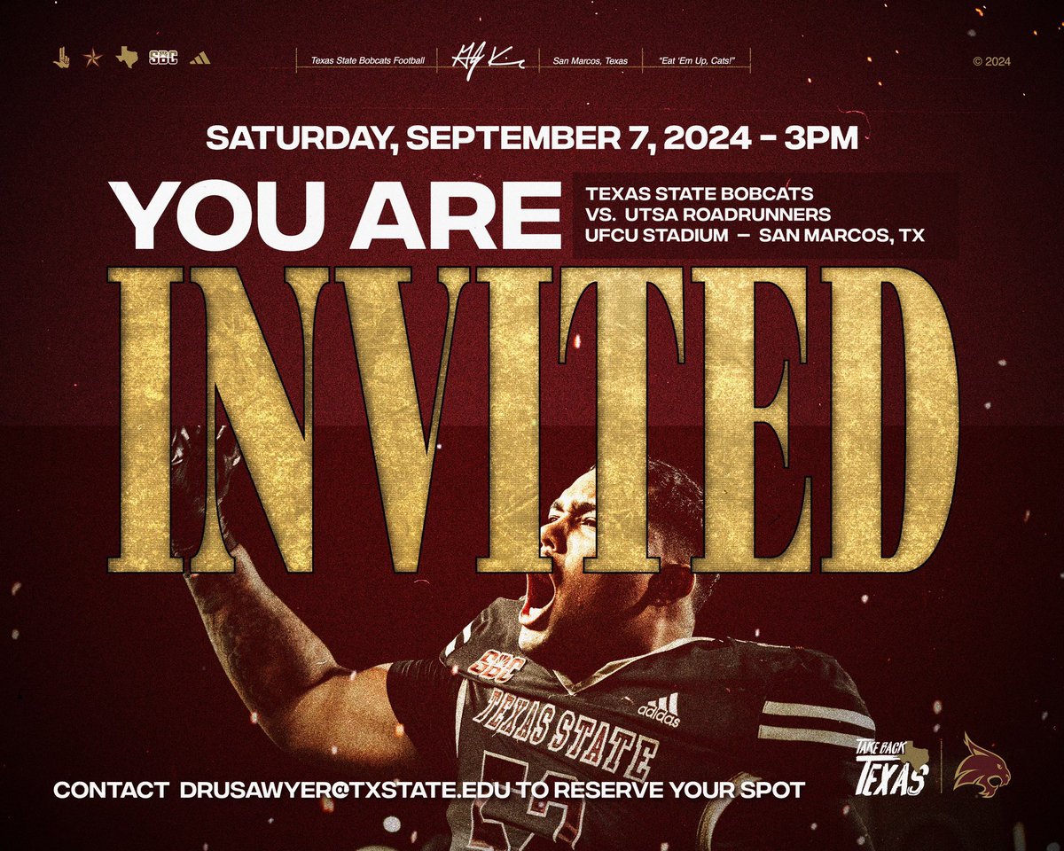 Thank you <a href="/TXSTATEFOOTBALL/">Texas State Football</a> <a href="/andrewcobus/">Coach Cobus</a> <a href="/GJKinne/">GJ Kinne</a>  for the invite, I am blessed to have this opportunity <a href="/jdzimmerhanzel/">JD Zimmerhanzel</a> <a href="/Olineprof/">Barrett Matthews</a> <a href="/ReddingWeston/">Coach Redding</a> #btp #recruittheport #battleofi35