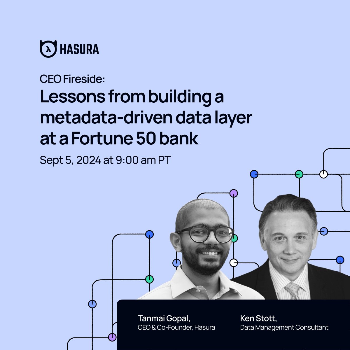 PromptQL's tweet image. 👉Join Ken Stott and @HasuraHQ CEO, @tanmaigo, in an upcoming fireside chat for more thoughts on the future of data access and the critical role of metadata.
hasura.info/3XdeGjg
#DataGovernance #DeveloperProductivity #APIManagement