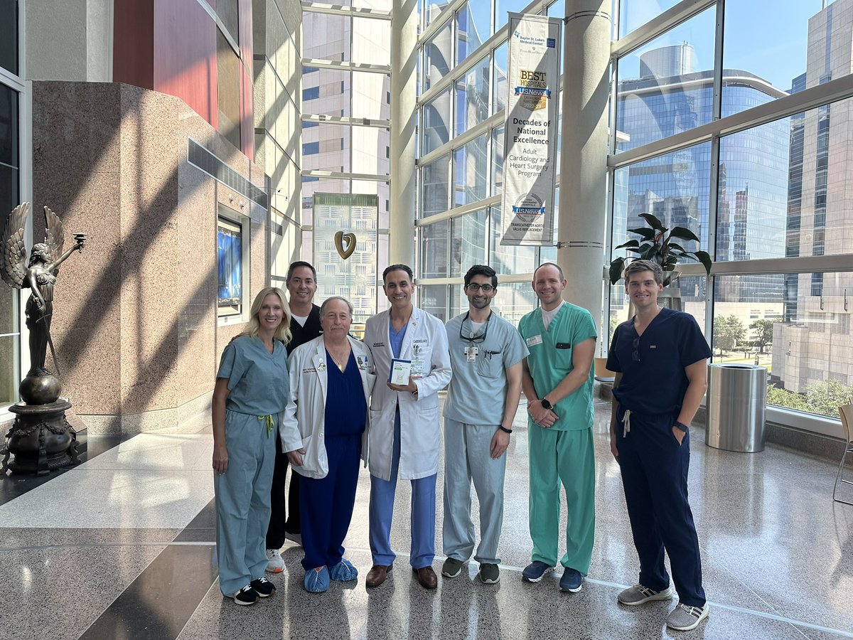 Proud to have been the first to perform TAVR using the CoreValve Evolut Pro+ at Baylor St Lukes Medical Center on August 21st.