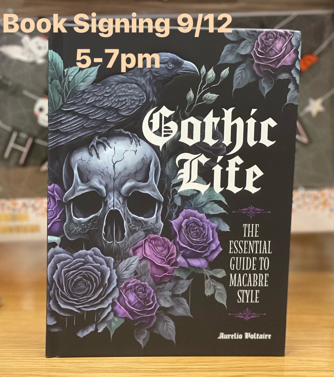Calling all Goths! 🦇☠️🖤

The Gothfather, Aurelio Voltaire, will be here to sign Gothic Life on Thursday September 12th from 5-7pm. Sign up with a bookseller to reserve your spot! 

#bnbuzz #bnnorthhaven #store1897 #goth #aureliovoltaire #gothiclife