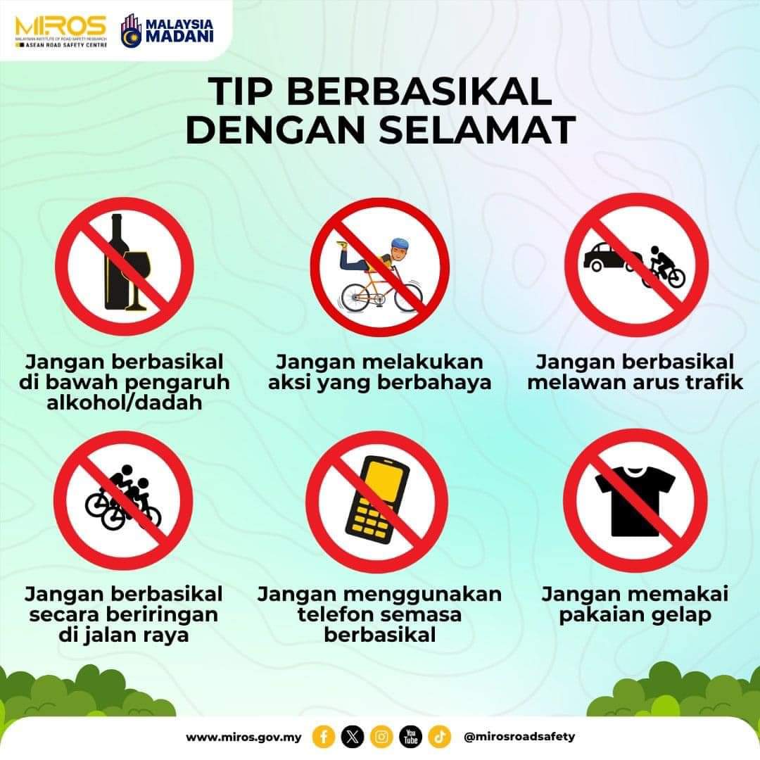 japenbbsppj's tweet image. TIPS BERBASIKAL DENGAN SELAMAT

#MIROS
#MalaysiaMadani
#JaPenWPKLP
#PPDBBSP
#KLCeria
#TaatSetia