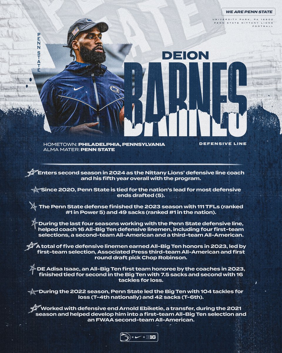 PennStateFball's tweet photo. In the trenches. 🪖

#WeAre x @DBarnes_18 https://t.co/S3q4RCnMOk