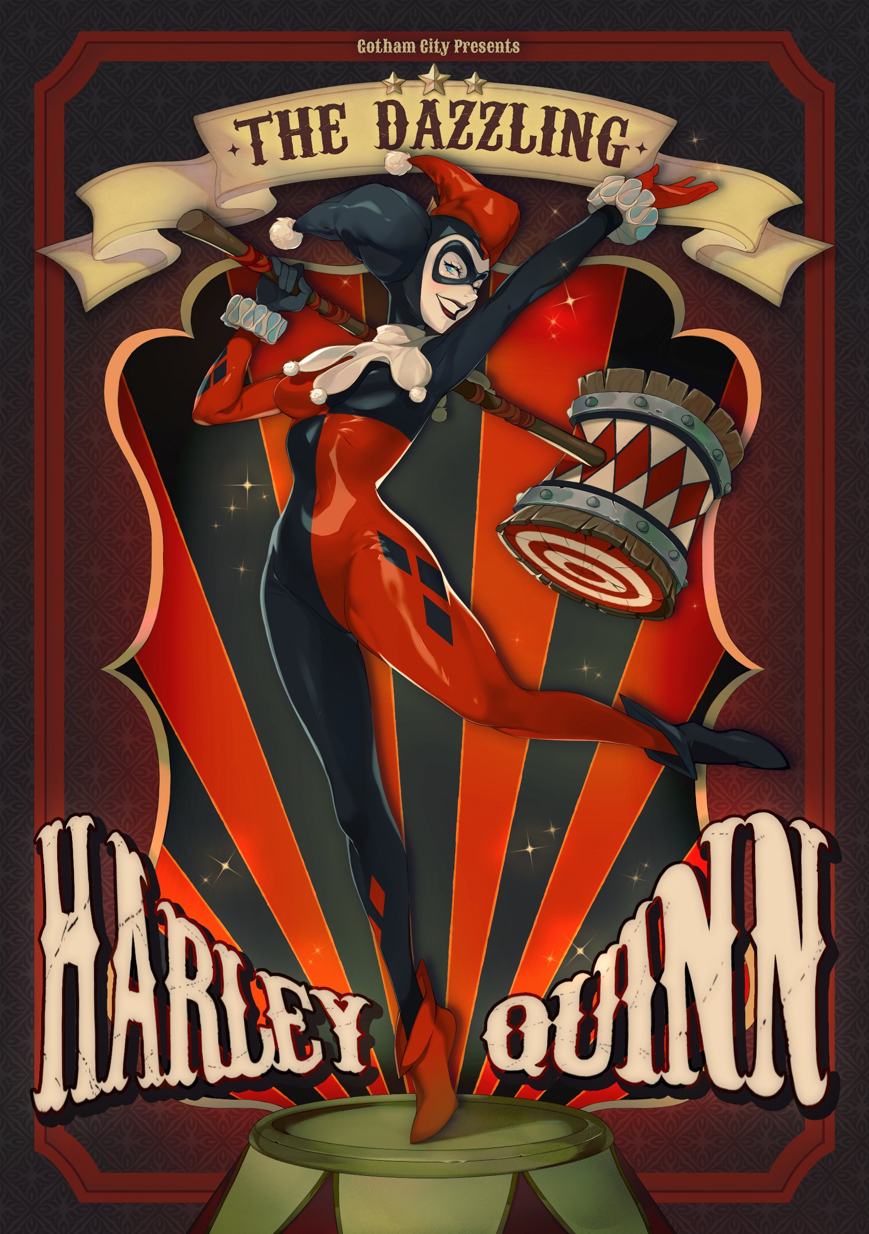 魔*O様 ロッキンジェリービーン HARLEY QUINN ポスター ロッキンジェリービーン（Rockin'Jelly Bean）ポスター FLAVORS