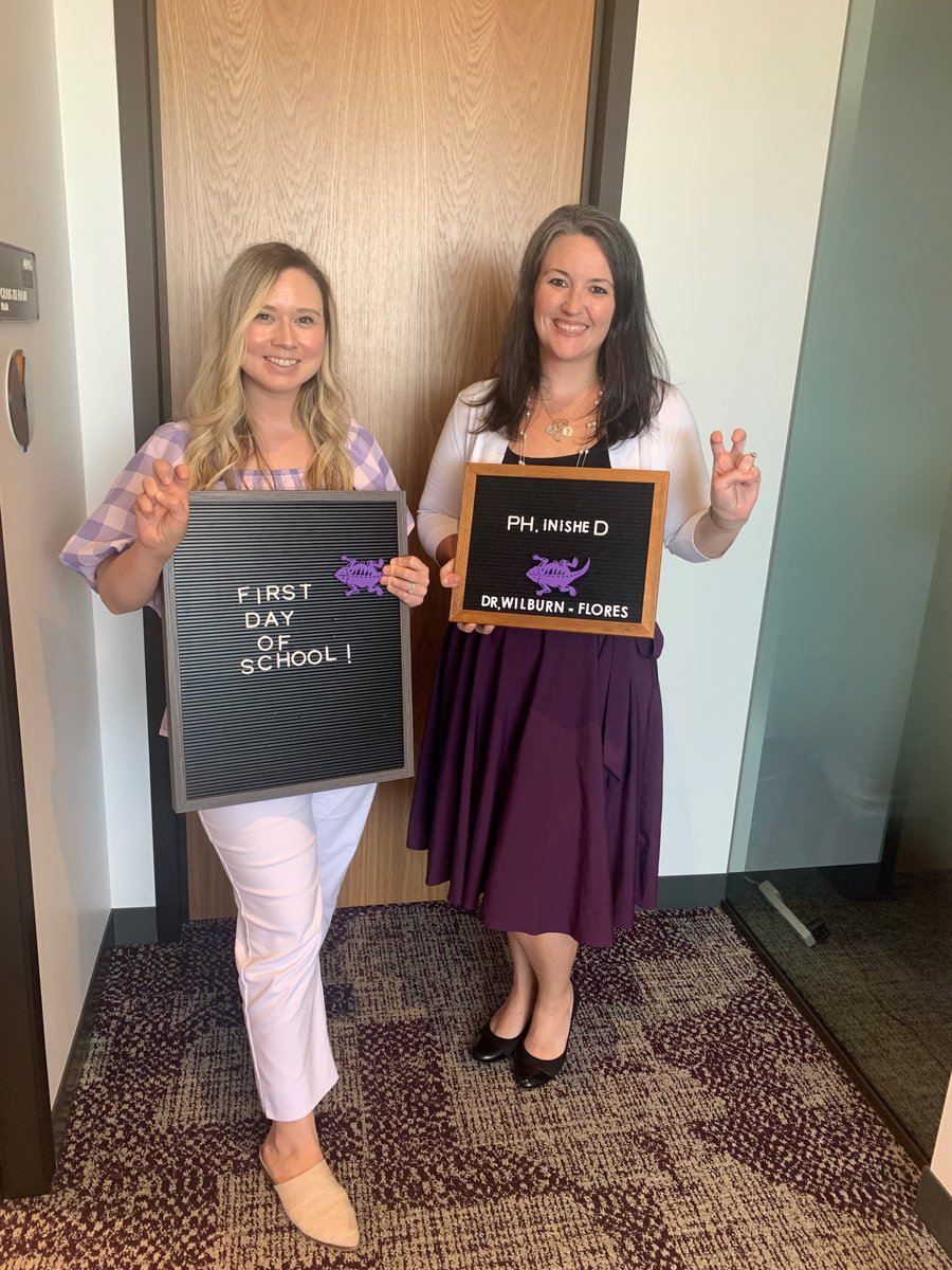 TCUBurnettMed's tweet photo. #Congratulations to Jenna Cole, who started in the M.Ed. program in higher educational leadership and to @ToriBFlores, MS, who successfully defended her #Dissertation to earn her Ph. D. in #HigherEducationLeadership this week!
@TCU #BurnettMedTCU #MedSchool #TCU #HigherEd https://t.co/hNHp9T0UvE