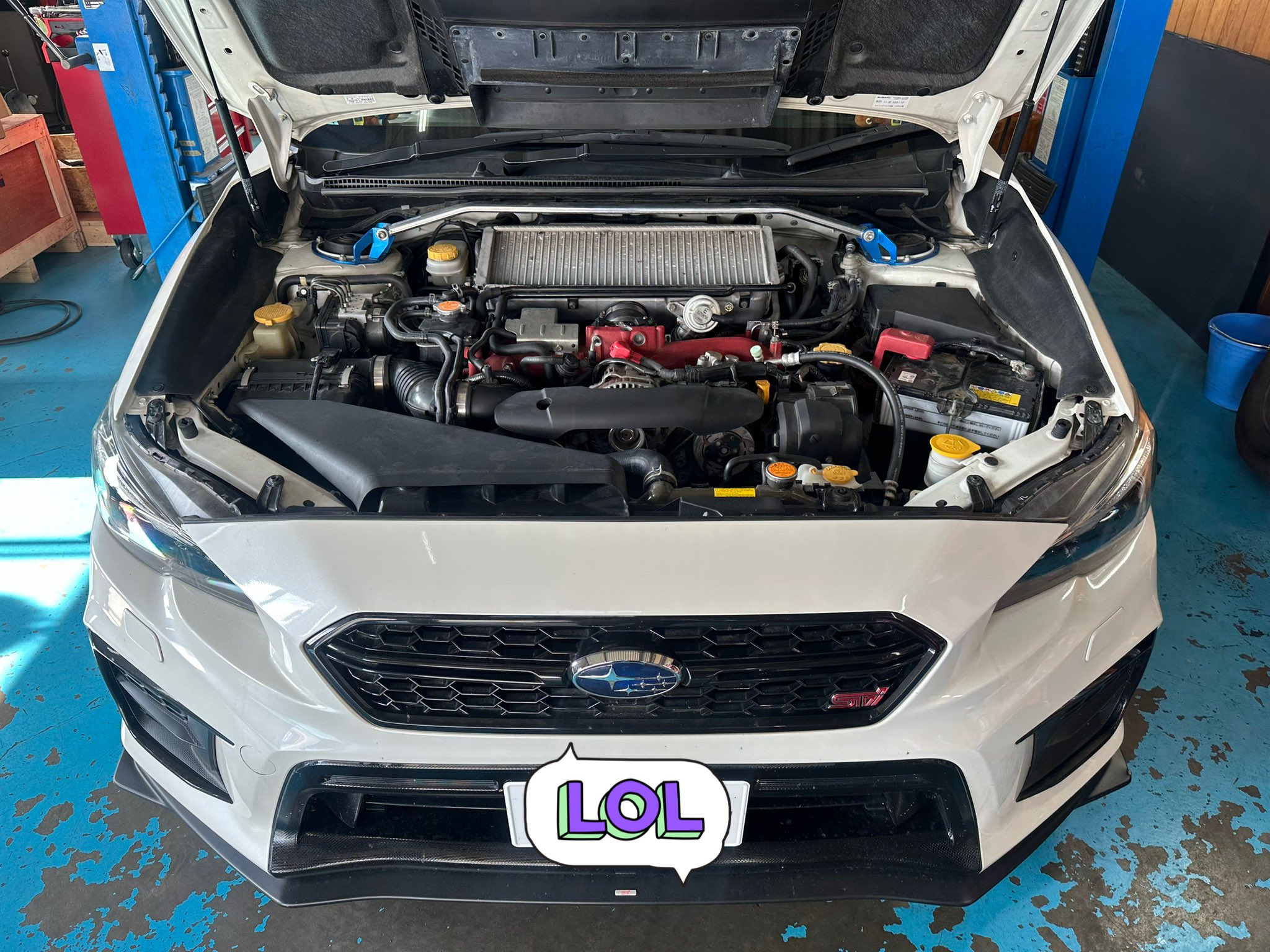 アライスポーツメンバーブレースWRX STI VAB