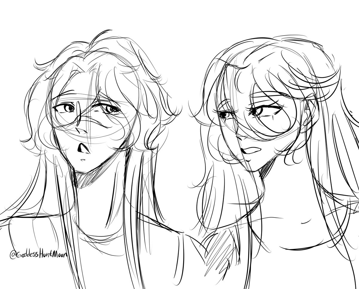 GoddessHuntMoon's tweet photo. //Un sketch para no tener tan abandona la cuenta jsjs https://t.co/mo4u6iFJz4