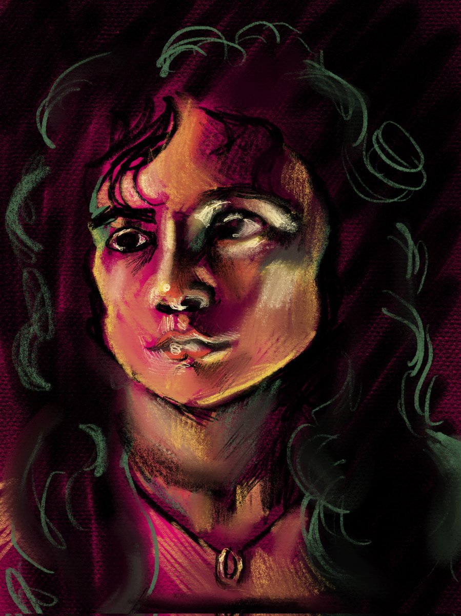 erin_m_creates's tweet photo. Portrait in Procreate #ProcreateArt #PortraitArt #DigitalIllustration #ColorfulArt https://t.co/y5e7ed746N