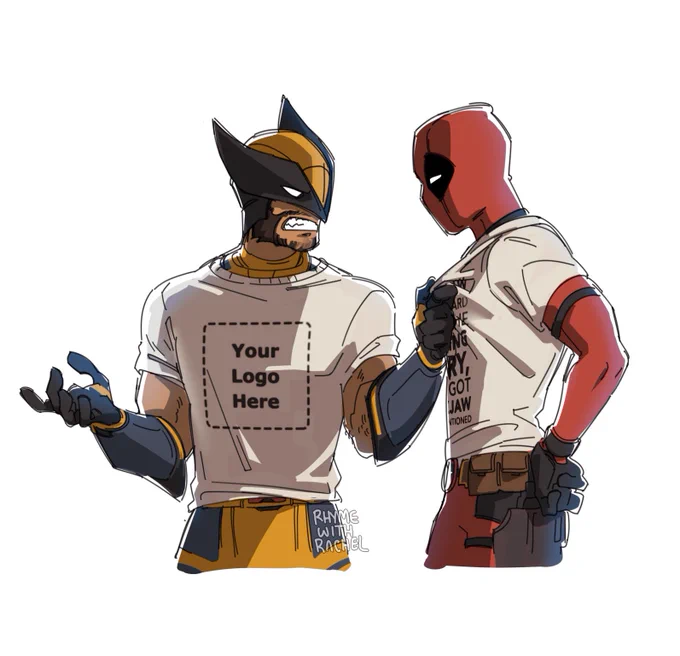 Coordinated outfits and everything#DeadpoolAndWolverine 
