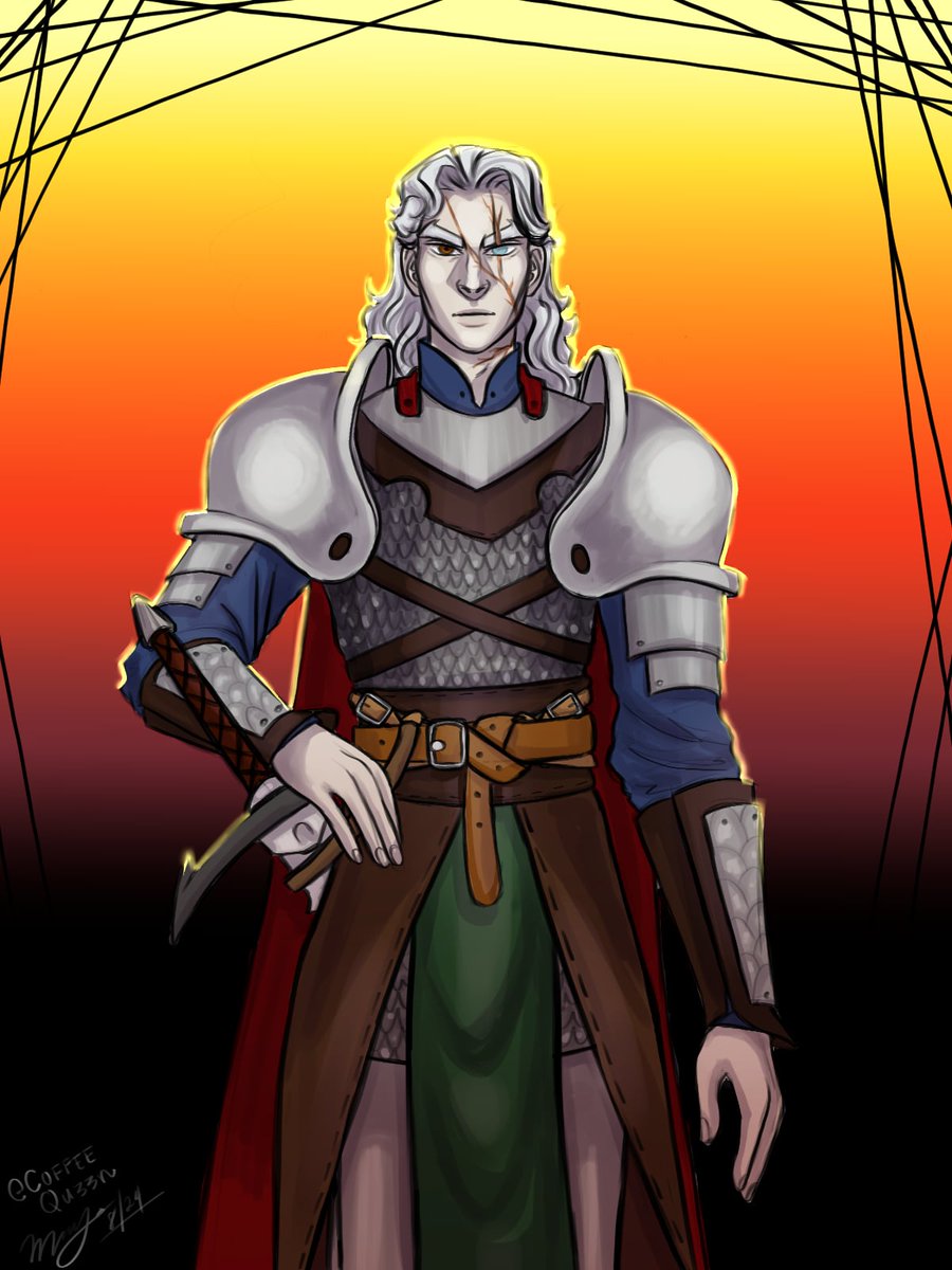 First finished piece after playing around with clip studio! 
#dnd #dnd5e #dndcharacter #CLIPSTUDIO