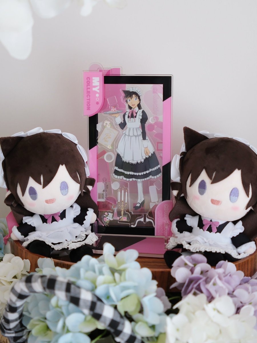 🇨🇳的小兰周边娃娃，兰姐姐的女仆装超级人气一直断货！！我买到了两只娃娃太幸福啦（づ￣3￣）づ╭❤～
#毛利兰 #毛利蘭 #蘭姉ちゃん #名探偵コナン