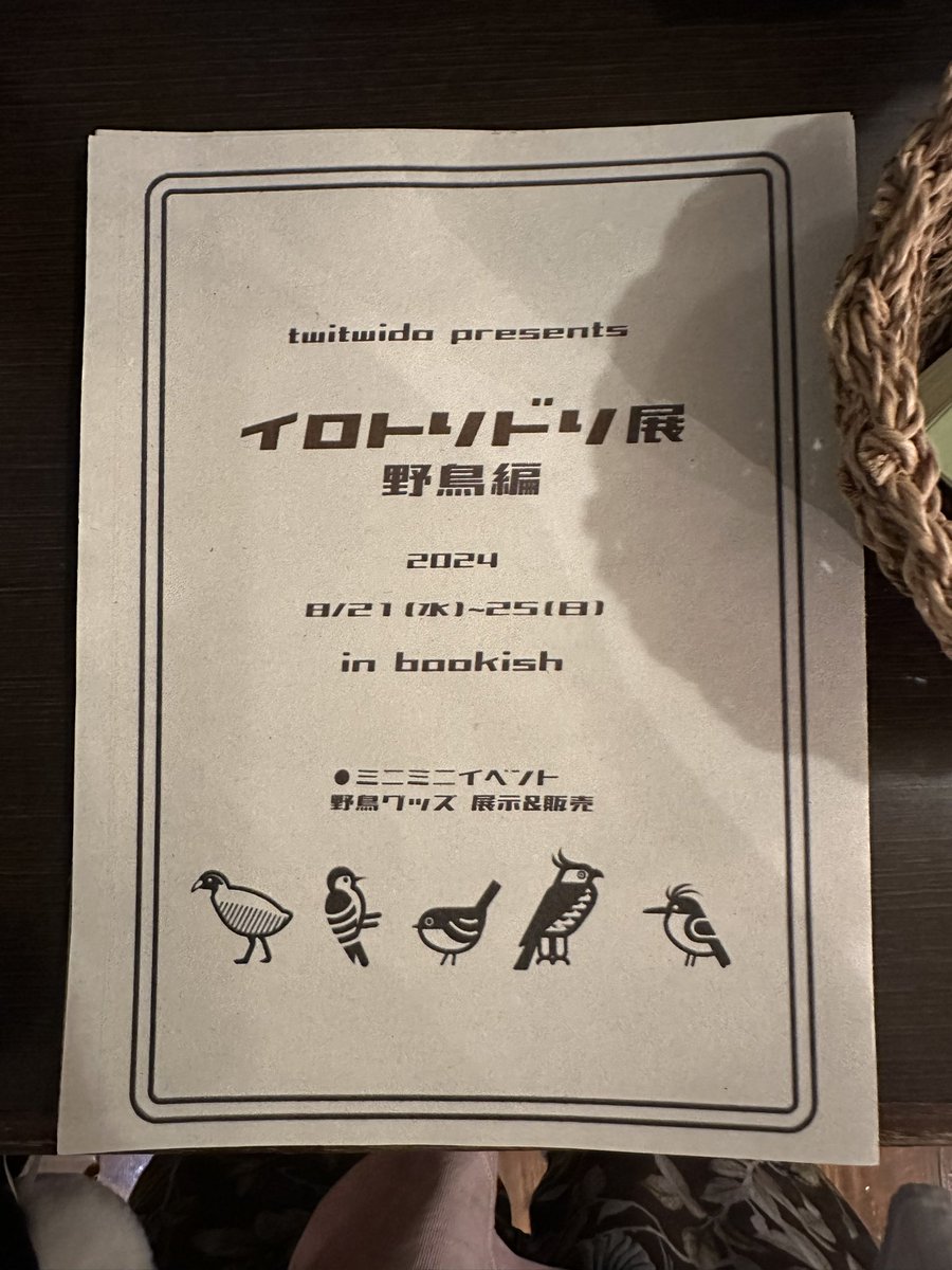 midny3's tweet photo. イロトリドリ展３日目🐥✨
歯医者おわりにbookishさんに行くます🐥✨
#イロトリドリ展
#野鳥好きな人と繋がりたい https://t.co/fruxaPgFGk