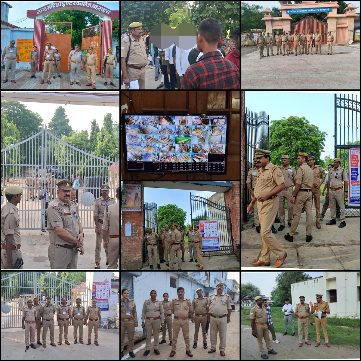 #SPBahraich श्रीमती वृन्दा शुक्ला के निर्देशन में #bahraichpolice द्वारा आरक्षी नागरिक पुलिस भर्ती परीक्षा के दृष्टिगत,निष्पक्षता व सुरक्षा सुनिश्चित करने हेतु परीक्षा केन्द्रों पर सतर्कतापूर्ण ड्यूटी की जा रही है।
#bahraichpolice परीक्षा को शकुशल/सुचितापूर्ण कराने हेतु कटिबद्ध।