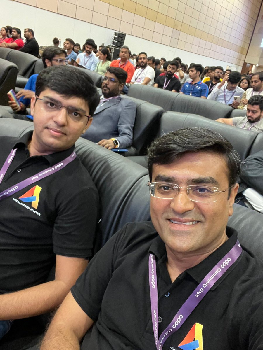 BhauminChorera's tweet photo. Odoo community days India 2024 is about to start 🎉 https://t.co/F7mkCZ6r9w
