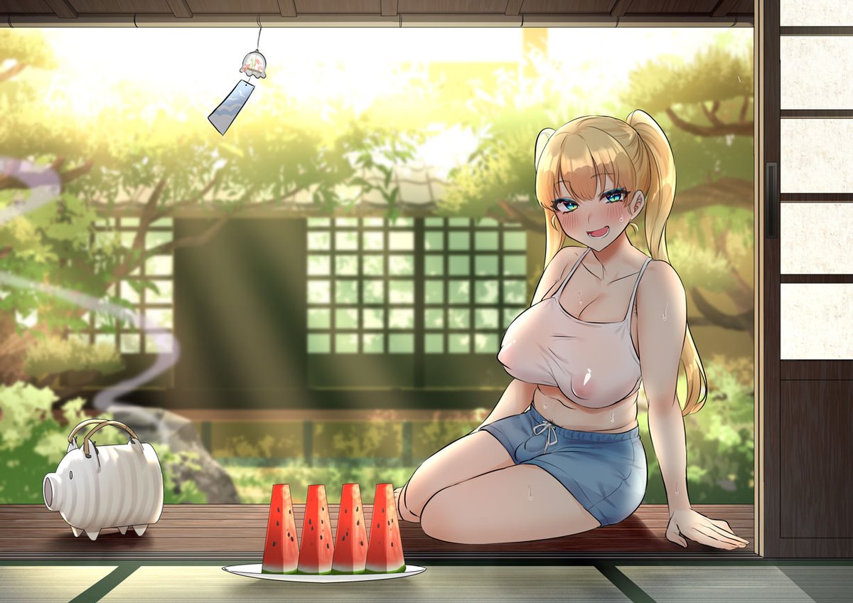 夏を終わらせない硬い意思🍉