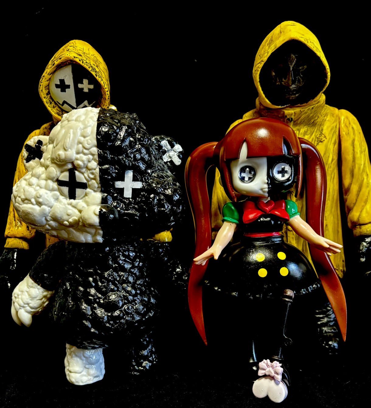 【新品】 レトセトラ レトルト×フエキくん ソフビ人形 ブラック レトセトラレトルト×フエキくんソフビ人形2種セット（ノーマル