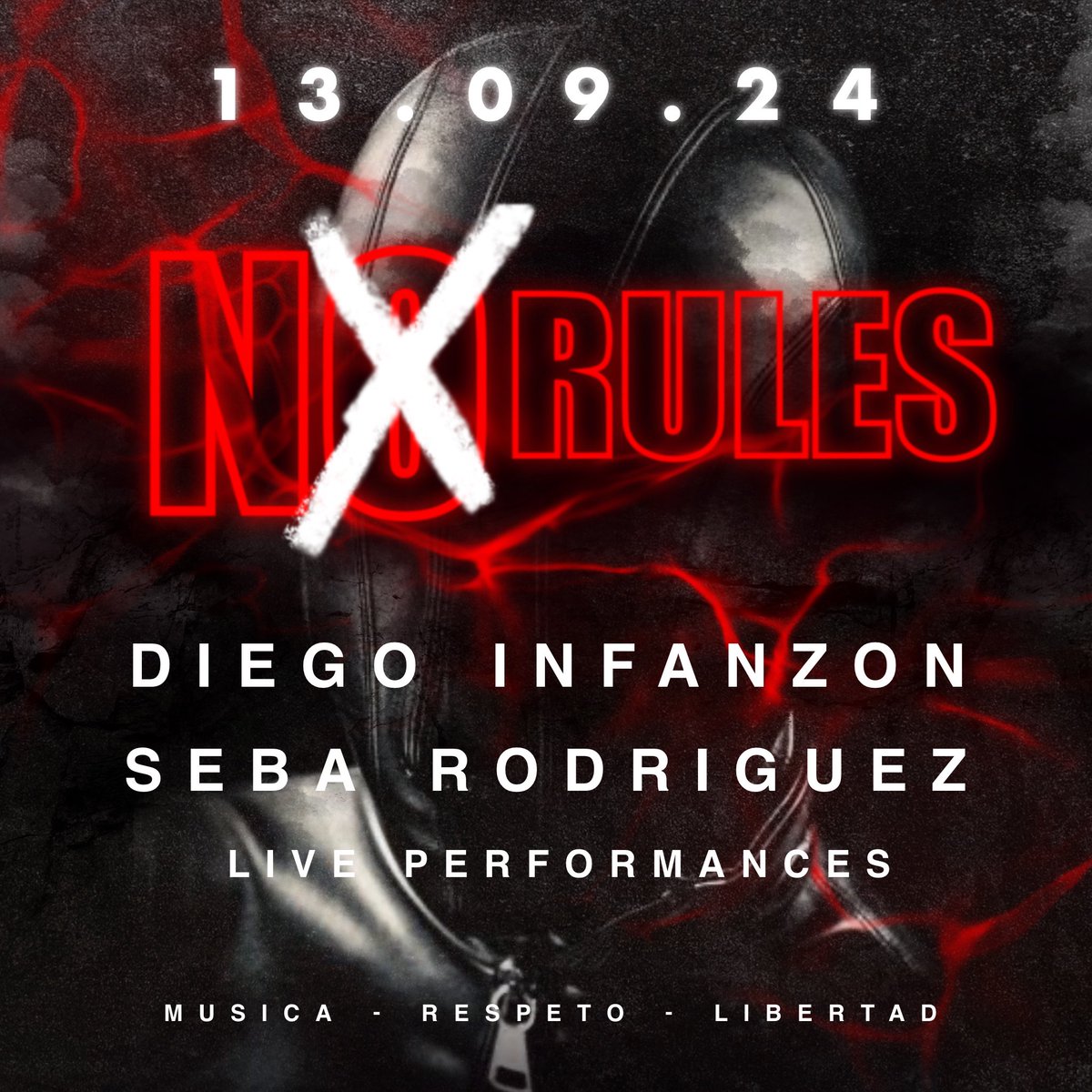Nx Rules
Una fiesta electrónica única en Montevideo
Seguinos en IG
<a href="/nxrules/">nxrules</a>.uy 
Nos vemos en la pista

No celulares
No filmaciones