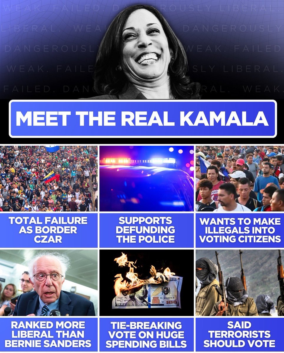 TeamTrump's tweet photo. MEET THE REAL KAMALA https://t.co/DRAixcZP5M