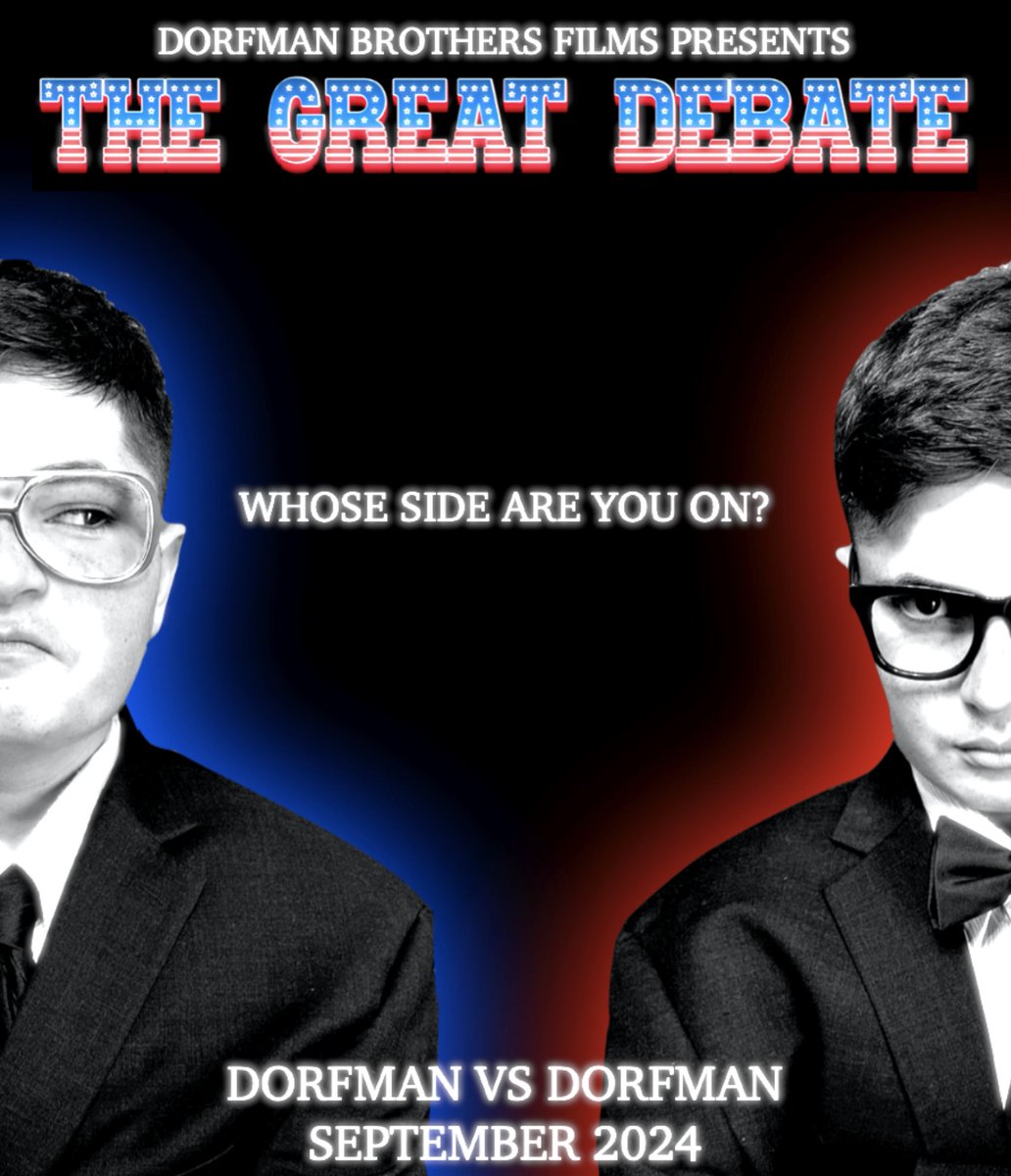 clowndad76's tweet photo. coming soon. #inproductionnow #comingsoon #movieposter #shortfilm #presidentialdebate #politics #govote #vote #homemade #DIY #visualart #visualartist #lowbudgetfilmmaking #outsiderart #independentcinema #shortfilmmaking #experimentalfilm #thegreatdebate #dorfmanbrothersfilms https://t.co/hmsfqXk5d3